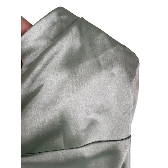 Katie May Taylor Strapless Gown Satin Party Formal Wedding Gala Prom Green Sz S - Picture 6 of 16